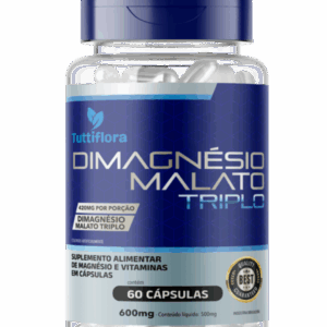 Dimagnésio Malato Triplo 500mg Tuttiflora – 60 Cápsulas