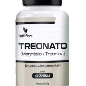 Treonato (Magnésio + Treonina) 500mg – 60 Cápsulas | Tuttiflora
